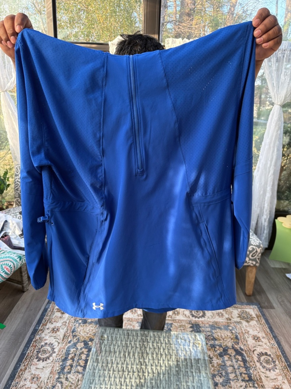 Under Armour Blue Half-Zip Performance Pullover